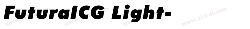 FuturaICG Light字体转换